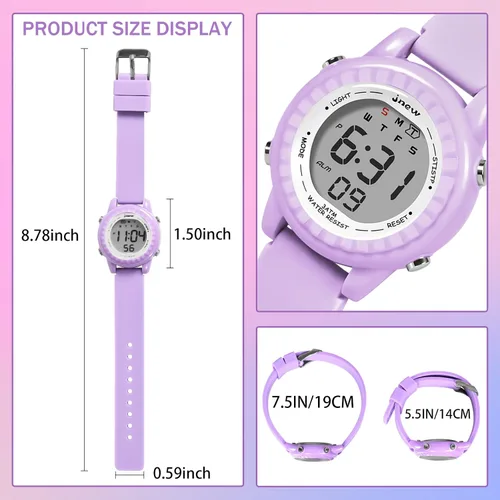 Miniatura 25 de Relojes para niñas y niños, relojes LED impermeables para niños - Los mejores regalos para niños