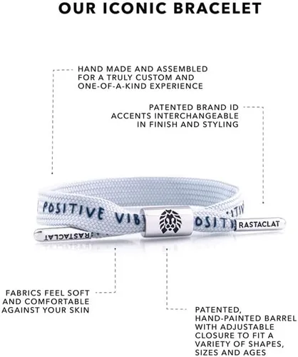 Miniatura 2 de Rastaclat Original Hand Assembled Motivational Adjustable Single Lace Bracelets for All Ages Men Women