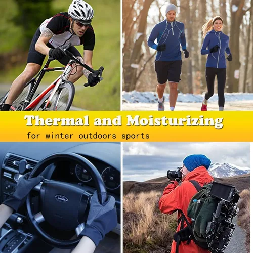 Miniatura 5 de Guantes de invierno para hombres y mujeres, con pantalla táctil, guantes cálidos, resistentes al agua, resistentes al viento, guantes térmicos