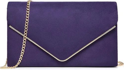 Miniatura 16 de Bolsos de mano Dasein para mujer, de ante sintética, para noche, formales para fiestas, bodas, cócteles, graduación