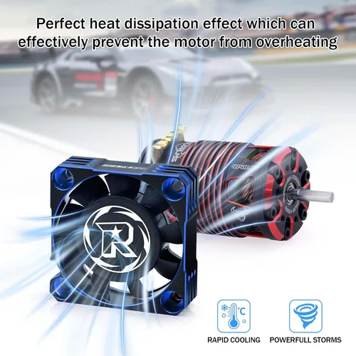 Miniatura 4 de 2 Pack Ventilador de Refrigeración de Motor de 40mm 16000RPM Ventilador de Refrigeración RC ESC Disipación de Calor para Coche RC 1/10 1/8