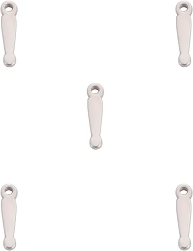 Miniatura 37 de kkjoy 5 dijes de acero inoxidable para hacer joyas y manualidades, varios colgantes pequeños, suministros de manualidades, accesorios para pulseras