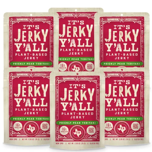 Miniatura 14 de It's Jerky Y'all - Plant Protein Jerky - The Smarter Jerky 16-19g Protein + 8-10g Fiber Per Bag Non-GMO, No Cholesterol, Born in Texas