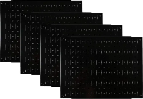 Miniatura 17 de Juego de tableros organizadores de metal de clavijas para pared, cuatro tableros de 12 pulgadas de alto x 16 pulgadas de ancho, para almacenamiento