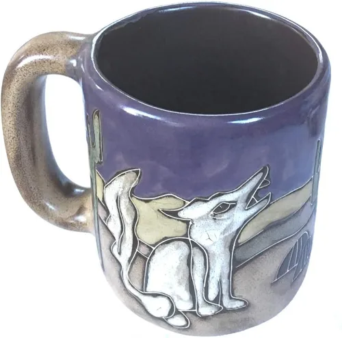 Miniatura 3 de Mara - Taza de gres Coyote Desert Cactus, 16 onzas