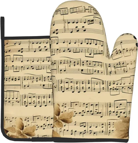 Miniatura 11 de Juego de 2 manoplas de horno y soportes para ollas, resistentes al calor, guantes de horno de cocina, caléndula antideslizantes y agarraderas