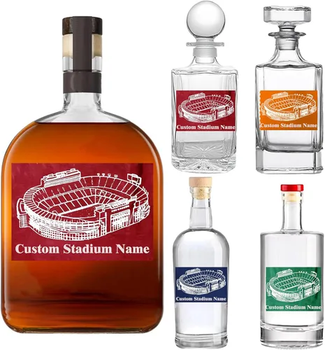 Miniatura 12 de Juego de decantadores de whisky personalizados para hombres, para el hogar, bar, decantadores de licor personalizados, caja de madera, vasos
