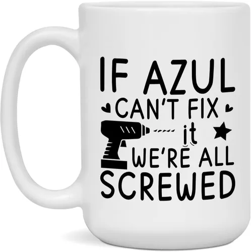Miniatura 2 de If Azul Can't Fix It We're All Screwed Mug, White 11oz Mug