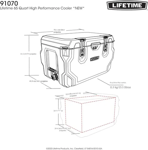 Miniatura 12 de Hielera Resistente Lifetime, Hielera de Alto Rendimiento Caqui
