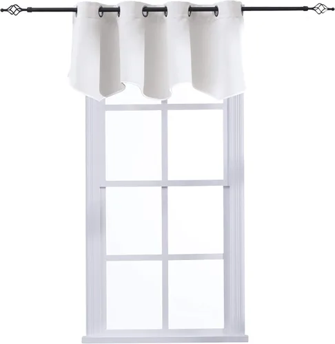 Miniatura 28 de Aquazolax Cortinas opacas de 45 pulgadas de largo, juego de 2 paneles para guardería, cortinas de tratamiento de ventanas con aislamiento térmico