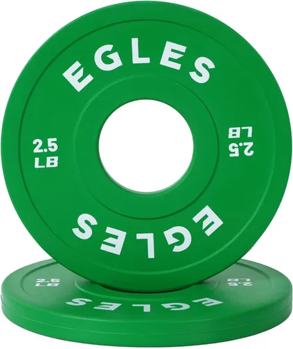 Miniatura 9 de Egles Juego de Placas de Cambio 1.25LB, 2.5LB, 5LB - Placas de Peso Recubiertas de Goma en Pares, Placas Bumper Olímpicas, Codificadas por
