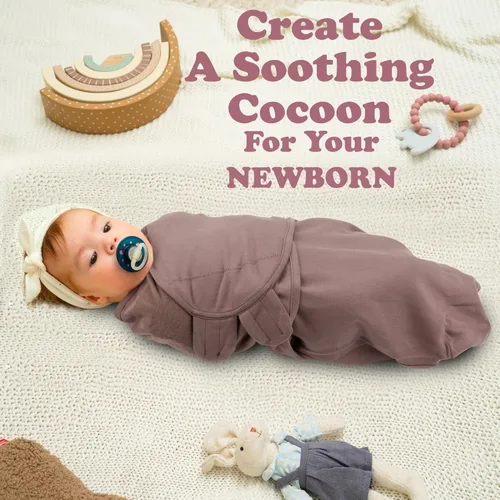 Miniatura 7 de Sacos de dormir para recién nacidos de 0 a 3 meses, mantas para recién nacidos, bebés, niñas y niños, 100% algodón orgánico (paquete de 3)