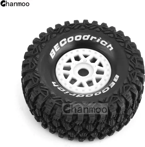 Miniatura 4 de 1/7 1/8 RC Short Course Truck Buggy Neumáticos y ruedas de 0.669 in Hex OD 5.315 in Neumáticos todoterreno para 1:7 1:8 Escala RC Off-Road Truck Car