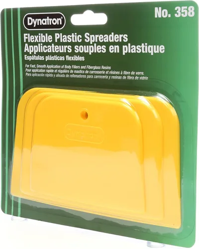 Miniatura 3 de 3M Dynatron, 358, 1 paquete de 3 esparcidores, 4”, 5” y 6”, usados para esparcir rellenos, calafateas, esmaltes y masillas
