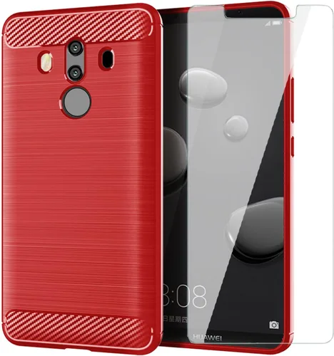 Miniatura 8 de Asuwish Funda de teléfono para Huawei Mate 10 Pro con protector de pantalla de vidrio templado y accesorios de celda de silicona suave delgada Azul