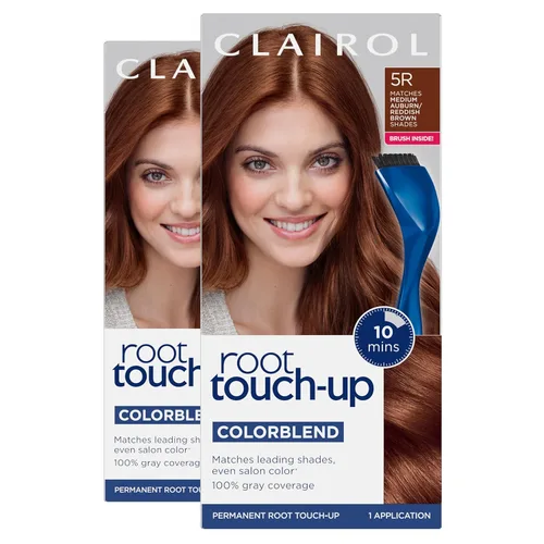 Miniatura 18 de Clairol Root Touch-Up de Nice'n Easy - Tinte permanente para el cabello, color caoba claro 6R/Marrón rojizo claro, paquete de 2 6R castaño