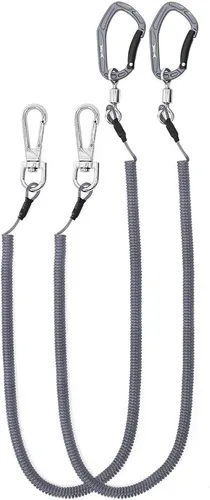 Miniatura 16 de HERCULES M4 Fishing Lanyard, Fishing Pole Tether, Kayak Paddle Leash, Heavy Duty Retractable Coiled Lanyard for Fishing, Rods, Pliers, Boating