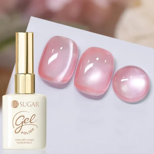 Miniatura 11 de UR SUGAR Crystal Cat - Esmalte de uñas de gel magnético para ojos, color gris, 0.5 onzas líquidas, esmalte de gel magnético iridiscente