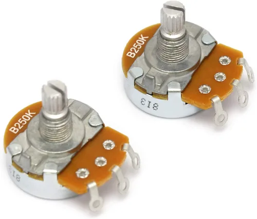 Miniatura 7 de Alpha Pots Log A250k Potenciómetro de audio de volumen Electrónica para guitarra eléctrica o bajo (más grande A250k)