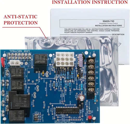 Miniatura 7 de Placa de control de horno actualizada 2025 50A55-743, reemplazo para placa de circuito de control de horno Amana/Goodman PCBBF112S, PCBBF110