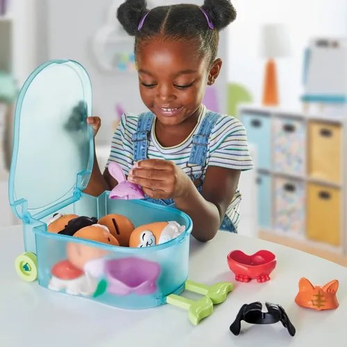 Miniatura 3 de POTATO HEAD Pet-Tato Tots, conjunto temático de mascotas con 31 partes y piezas más estuche de transporte con ruedas, juguetes para niños pequeños