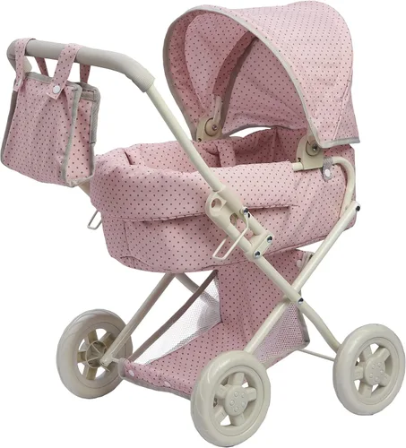 Miniatura 11 de Olivia's Little World - Carriola de Paseo con Cuna para Muñecas, Carriola de Muñecas para Niñas de 3, 4, 5 Años, Carriola de Juguetes para Niños