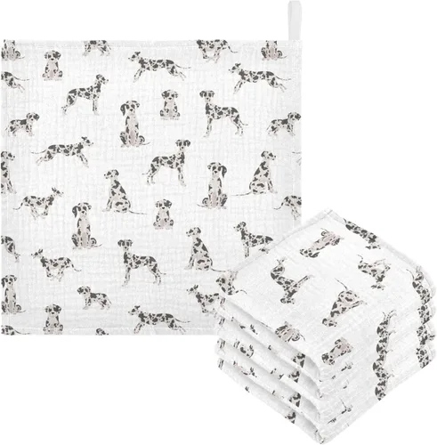 Miniatura 42 de Toallas de algodón para bebé, toallas de baño unisex para recién nacidos, toallitas naturales para piel delicada, 11.8 x 11.8 pulgadas, paquete de 5