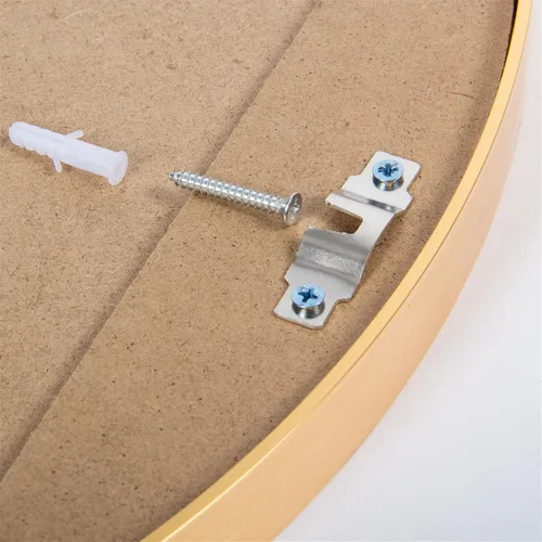 Miniatura 5 de 24" Wall Round Circle Mirror Bathroom Make Up Vanity Mirror - Golden