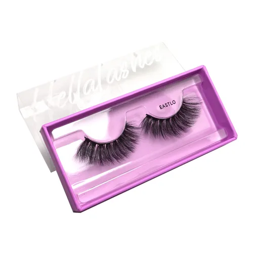 Miniatura 2 de KARA BEAUTY Style L3 Hellalashes - Pestañas de visón sintético 8D, de fibra sintética ligera en 8 capas dimensionales EASTLO - Glam dramático