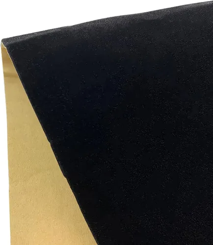 Queenbox Tela de terciopelo adhesiva de 7.8 x 57 pulgadas para caja de joyería, parche de franela sólido adhesivo en la parte trasera multiusos,