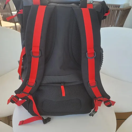 Miniatura 2 de BABA Mochila, Negro y rojo, Estilo moderno