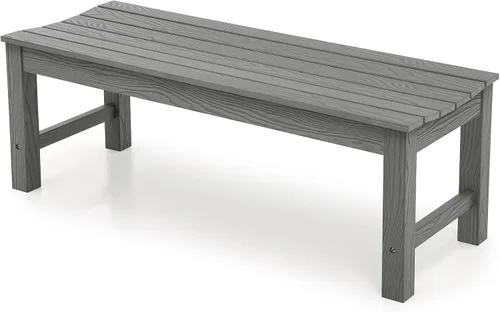 Miniatura 16 de Stoog Banco de Exterior para 2 Personas para Todo Clima, Capacidad de 800 libras Banco de Jardín de Plástico HIPS para Patio, Patio Trasero, Porche