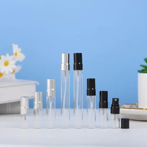 Miniatura 2 de Mini atomizador recargable transparente de 0.2 fl oz, botella de perfume de viaje, botella vacía hidratante para fiesta, herramienta de maquillaje