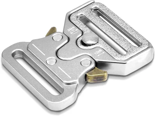 Reemplazo de hebilla táctica de 1-1/2 pulgadas, hebillas de cinturón tácticas de metal resistente para correa de nailon, collar de perro, arnés de