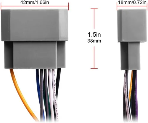 Miniatura 6 de RDBS Arnés de cableado estéreo para automóvil para Dodge 2006-2016, Jeep 2008-2016, modelos Chrysler 2004-2016, cable de radio con conector