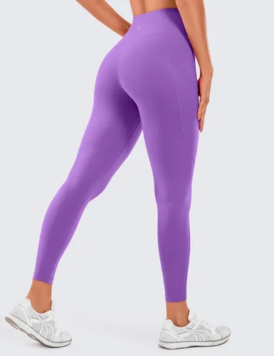 Miniatura 2 de CRZ YOGA - Leggings de entrenamiento para mujer sensación de desnudez, pantalones de yoga de cintura alta con bolsillos laterales, mallas atléticas