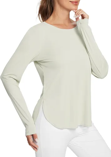 Miniatura 81 de BALEAF - Camisetas de sol de manga larga para mujer, con FPU 50+, para senderismo, ligeras, de secado rápido, protección contra rayos ultravioleta