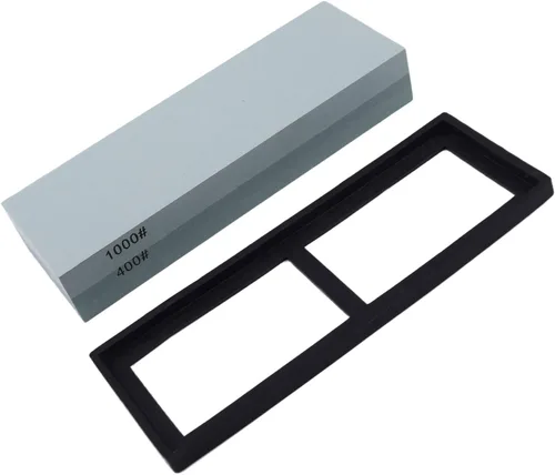 Miniatura 12 de Utoolmart Cuchillos afilador de piedra de afilar piedra de afilar de doble cara grano 240/800 para tijeras, navajas, cuchillos, herramienta