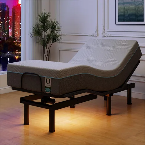 Miniatura 6 de Vipbear Base de cama ajustable individual XL, marco de cama de masaje doble cabezal y reposapiés, cama eléctrica con control remoto inalámbrico