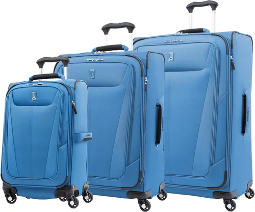 Miniatura 243 de Travelpro Maxlite 5 - Juego de 2 piezas de equipaje de mano de tela, expandibles con 4 ruedas giratorias, bolso blando para debajo del asiento, Negro