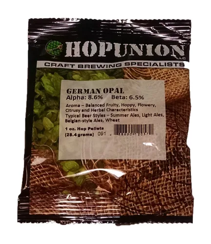 Miniatura 24 de HopUnion 2014A importó pellets de lúpulo para la fabricación de cerveza casera (melón alemán-casco), 1 oz