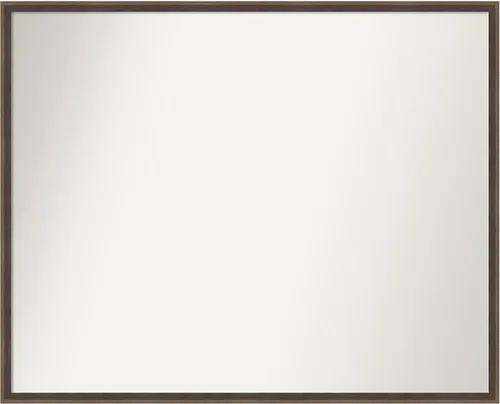 Miniatura 67 de Amanti Art Brown Bathroom Mirror for Over Sink, 23x41 Custom Made Hardwood Wedge Mocha Rectangle Vanity Mirror, Large Modern Wood Frame, Hangs