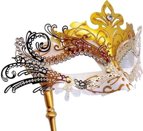 Miniatura 7 de Máscara veneciana para mujeres y hombres, para fiesta de disfraces, baile de graduación, Halloween, Mardi Gras