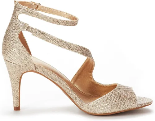 Miniatura 3 de Dream Pairs Nile Sandalias modernas de tacón tipo stiletto, con puntera abierta, para mujer