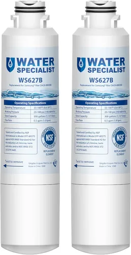 Waterspecialist DA29-00020B Repuesto para Filtro de agua Samsung DA29-00020B, HAF-CIN/EXP, DA29-00020B-1, HDX FMS-2, RS25J500DSR, RF28HMEDBSR,