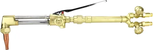 Miniatura 12 de SÜA - Repuesto de antorcha de oxicombustible resistente para Victor con válvulas de retención + puntas de corte y calefacción (acetileno)