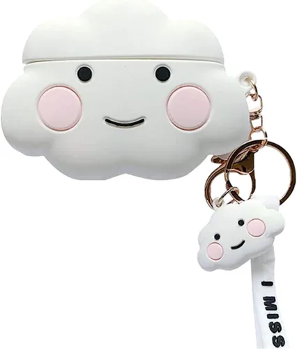 Miniatura 18 de Linda funda para Airpods, divertida y creativa 3D con forma de frutas y verduras con soporte de hebilla de anillo, funda de silicona suave a prueba