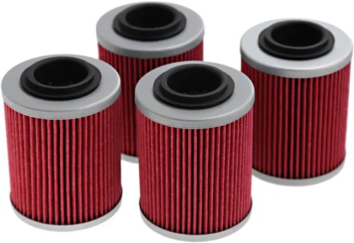 Filtro de aceite de repuesto para Can-Am Outlander 330 400 450 500 570 650 800 850 1000 Reemplazo # 420256188 711256188 KN152 HF152 (4 piezas)