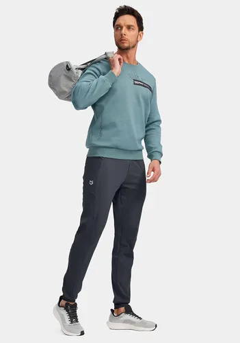 Miniatura 6 de G Gradual Pantalones deportivos para hombre con bolsillos con cremallera, elásticos, cónicos, pantalones deportivos para hombre, entrenamiento