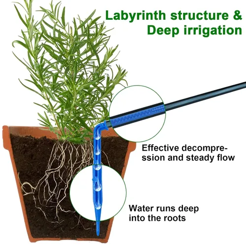 Miniatura 4 de RISINGUP Sistema de riego por goteo solar para 15 plantas en maceta para jardín al aire libre Automatic Plants Watering System with Anti-Siphoning